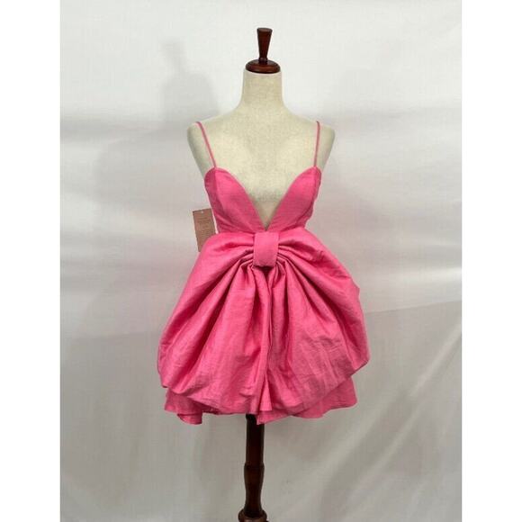 HELEN O'CONNOR Sz 4 US Pink Bow Valentine Sleeveless Mini Dress NWT - Picture 9 of 13